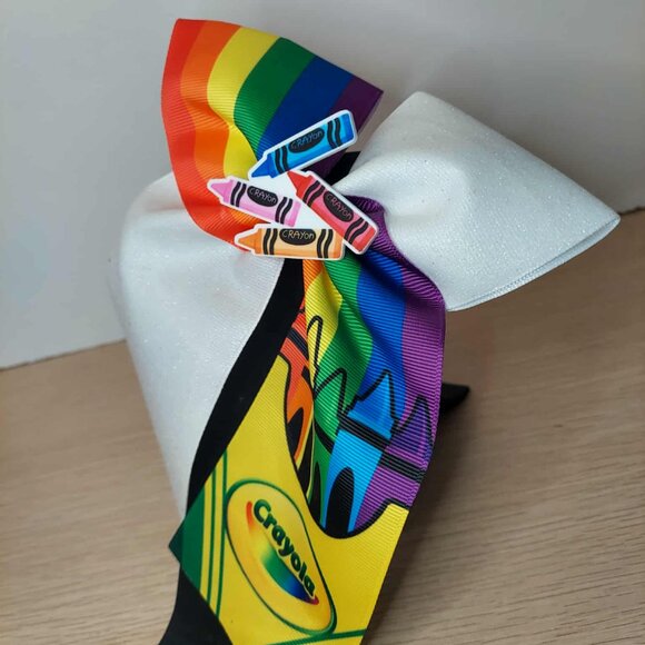 Color Me Cute! Handmade Crayola Hair Bow - Picture 2 of 4